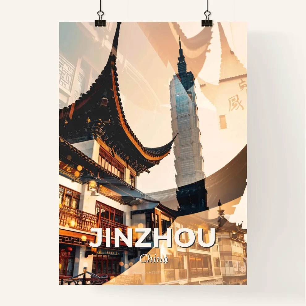 Jinzhou Double Exposure Skyline Composite Poster Poster