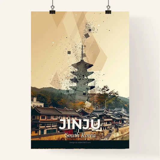 Jinju Skyline Double Exposure Poster Art Poster