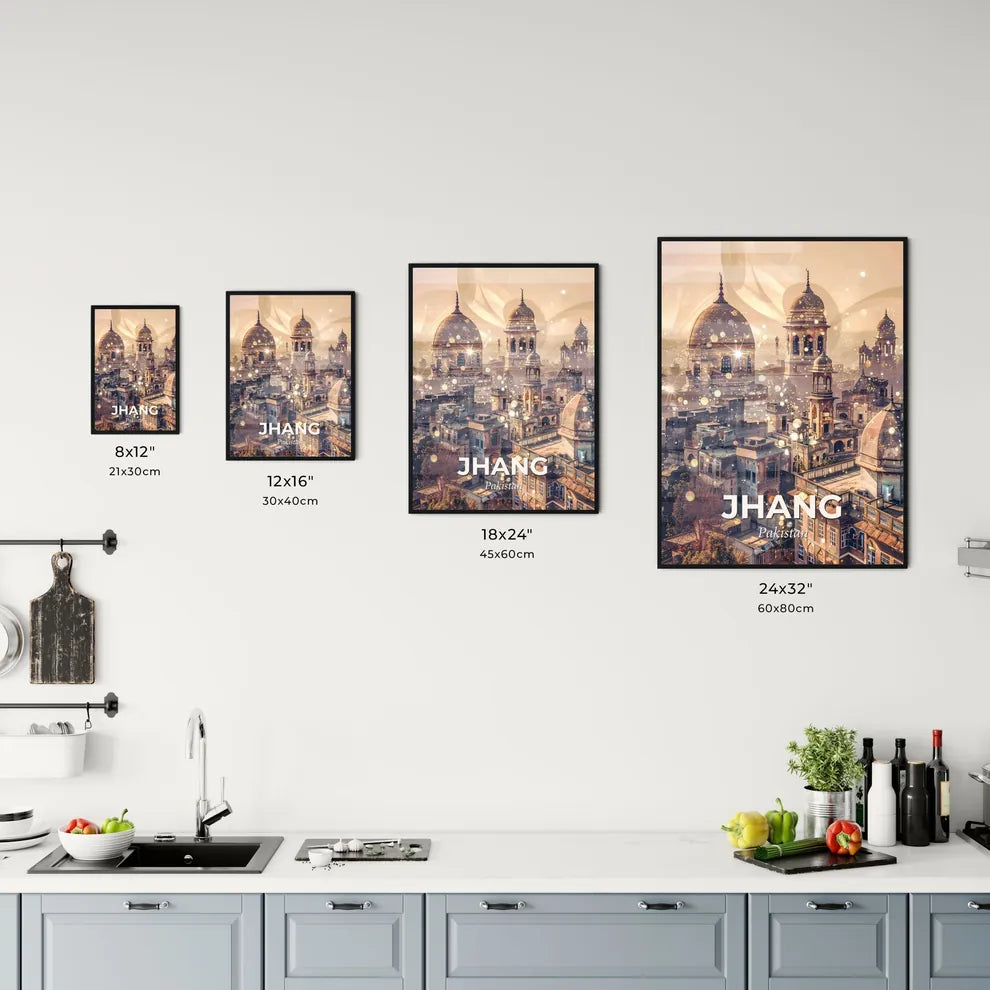 Jhang Skyline City Lights Artwork Office Art