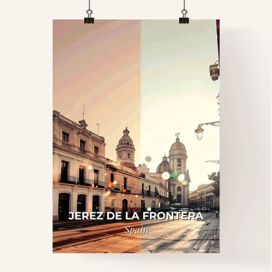 Jerez de la Frontera Skyline Cityscape Poster Art Poster