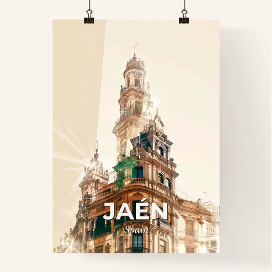 Jaén Skyline Architecture Composite Art Poster Poster