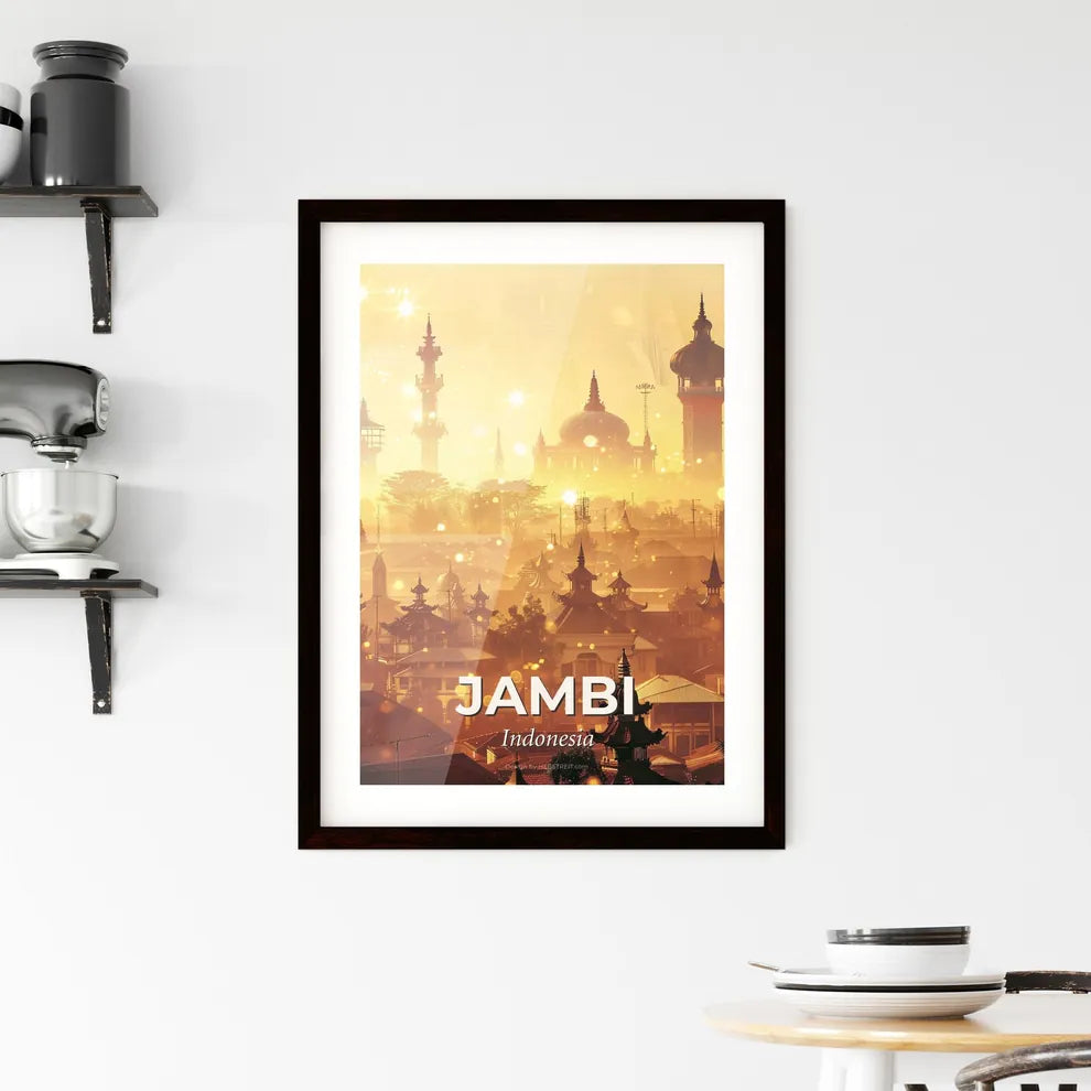 Jambi Horizon with Familiar Sights Framed Print