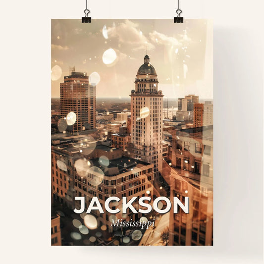 Jackson Mississippi City Skyline Architecture Wonders Poster