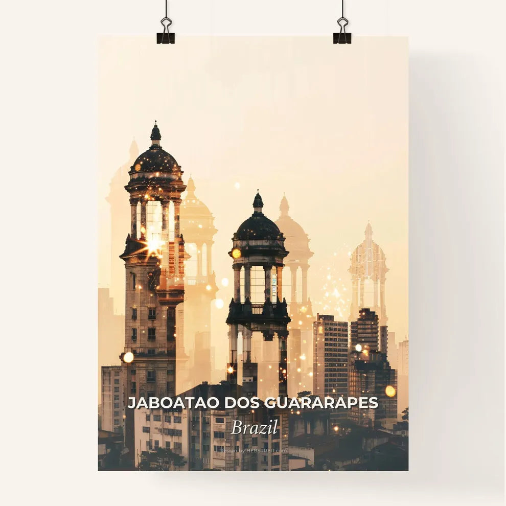 Jaboatao dos Guararapes City Skyline Poster Design Poster
