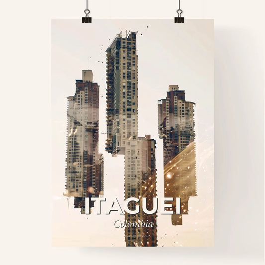 Itaguei Skyline Double Exposure Composite Poster