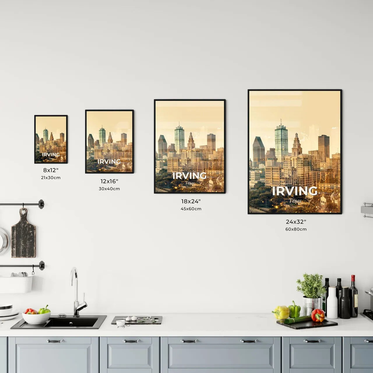 Irving's Skyline: A City in Harmony Office Art