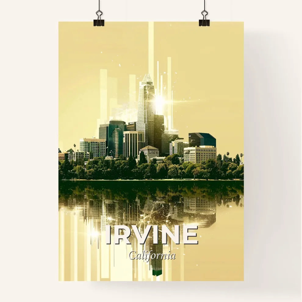 Irvine City Canvas Composite Art Poster