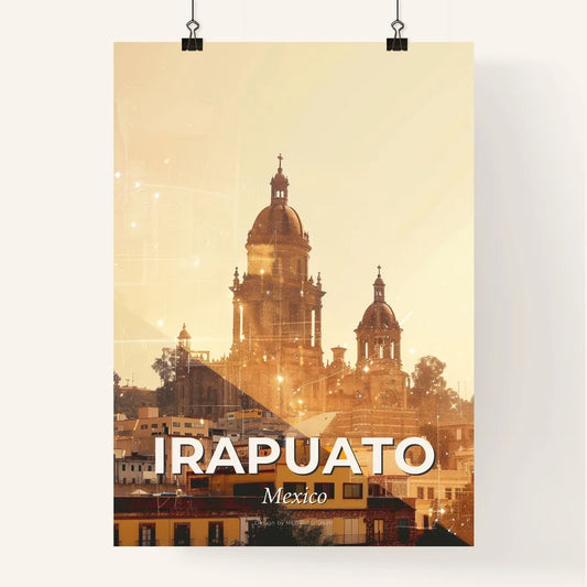 Irapuato, Mexico: City Lights and Architecture Poster