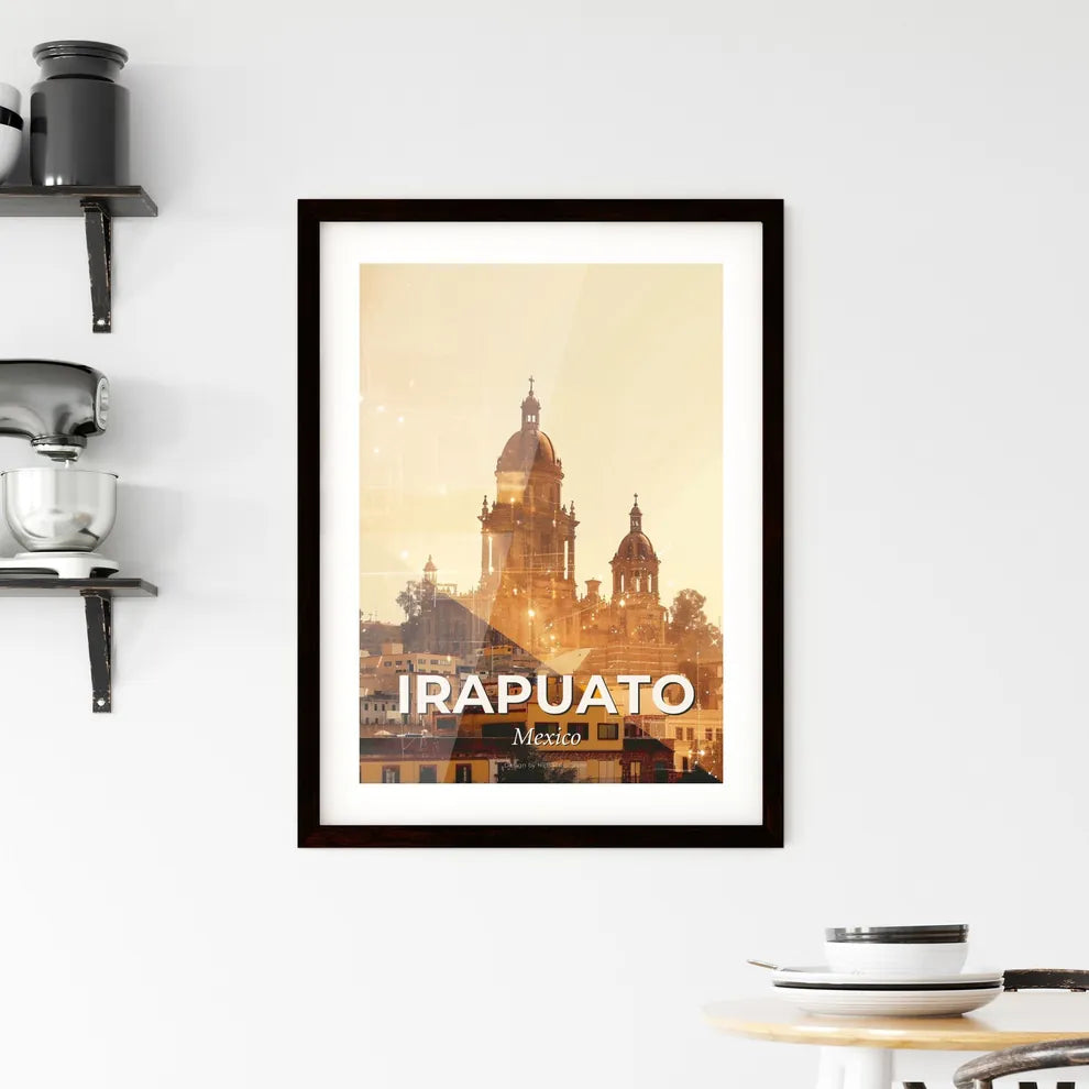 Irapuato, Mexico: City Lights and Architecture Framed Print
