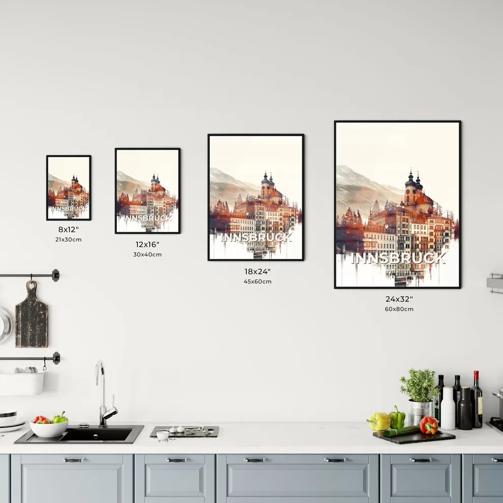 Innsbruck Skyline Office Art