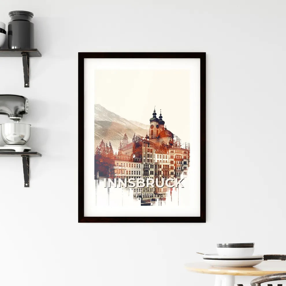 Innsbruck Skyline Framed Print