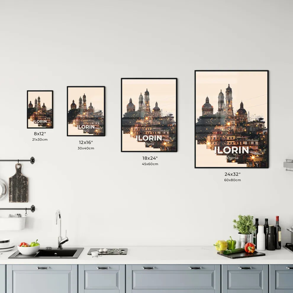 Ilorin City Skyline Art Poster Office Art