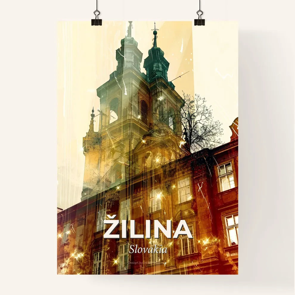 Zilina City Lightscape Poster Original Poster