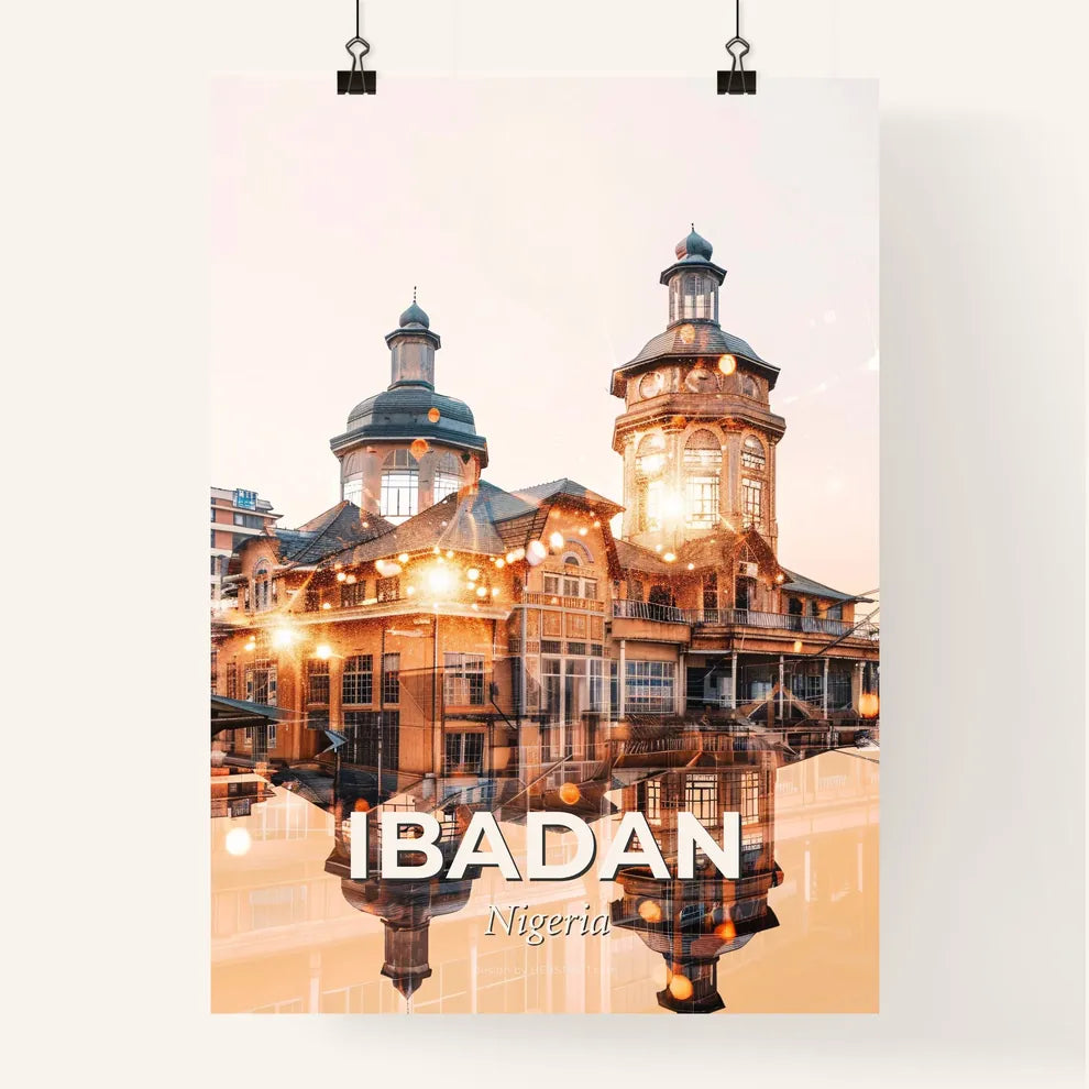 Ibadan Skyline Art Poster