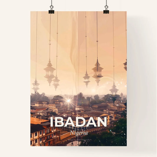 Ibadan: City Lights At Night Poster