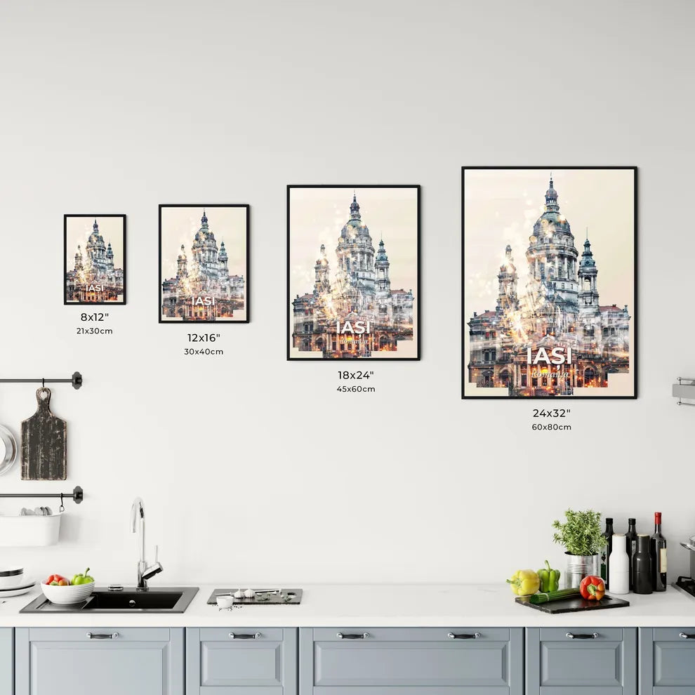 Iasi Skyline Composite Art Poster Office Art