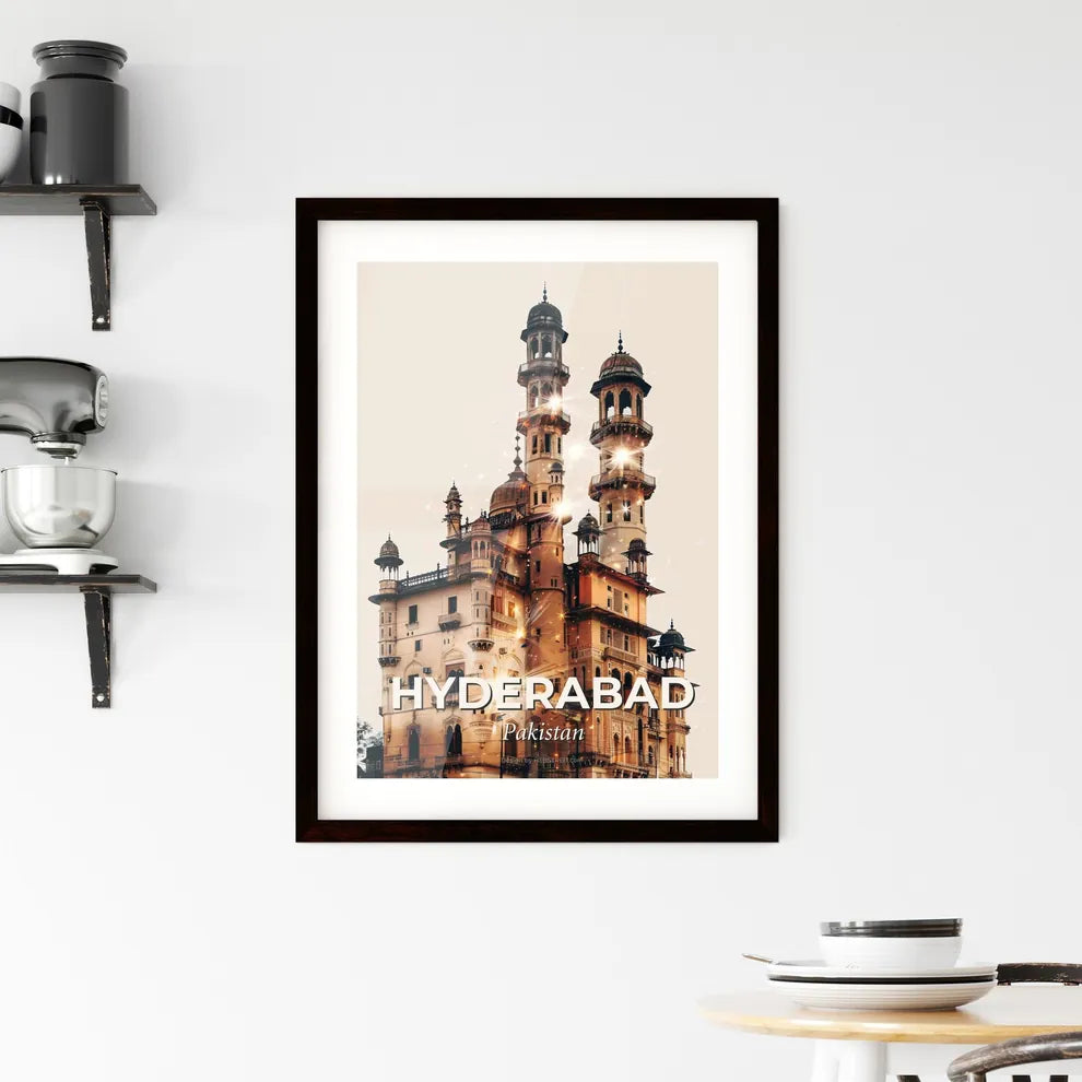 Hyderabad, Pakistan: Skyline Composite Poster Framed Print
