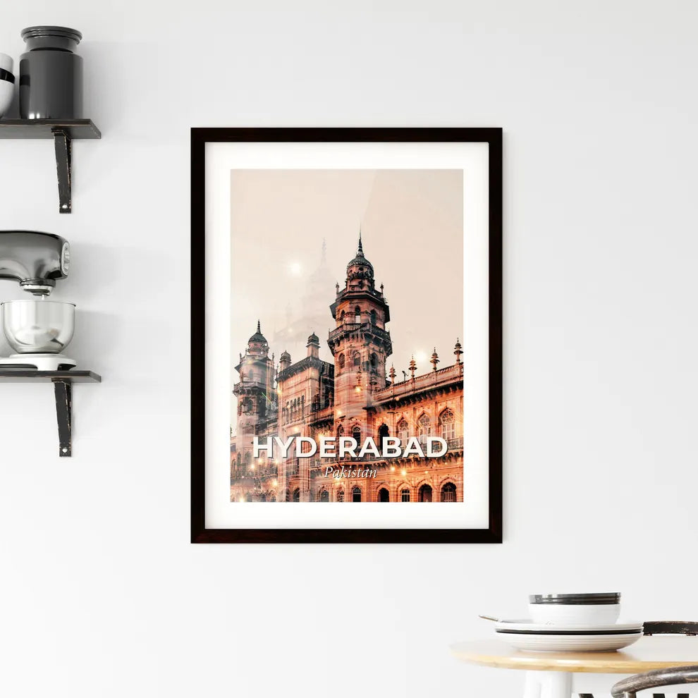 Hyderabad Pakistan Landmark Architectural Artwork Framed Print