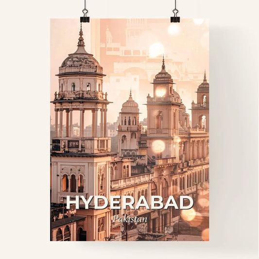 Hyderabad, Pakistan: A Captivating Skylinescape Poster
