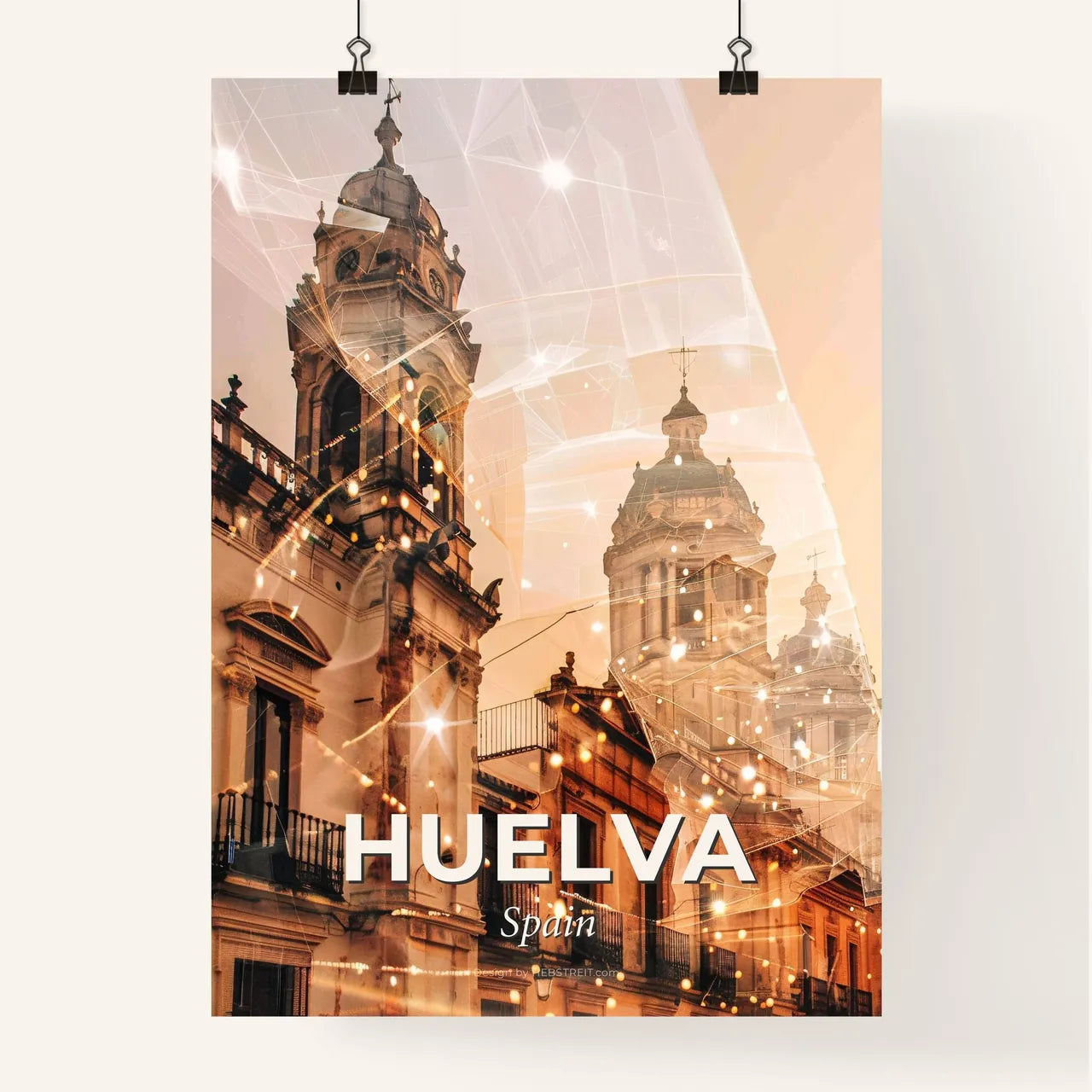 Huelva: Beige Symphony of Andalusian Hues Poster