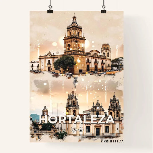 Hortaleza City Skyline Architecture Double Exposure Poster Poster