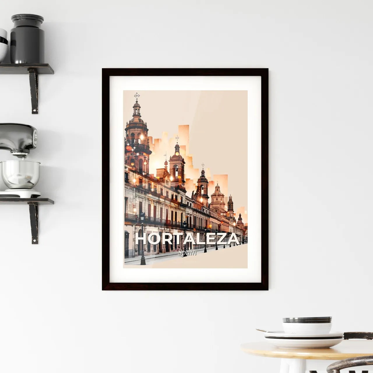 Hortaleza City Skyline Art Composite Paper Print Framed Print