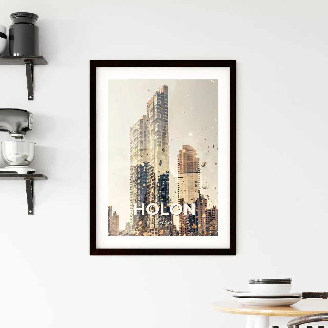 Holon Skyline: Doppelganger City Framed Print
