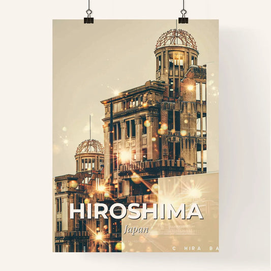 Hiroshima Skyline Art Poster, Local Iconography Poster