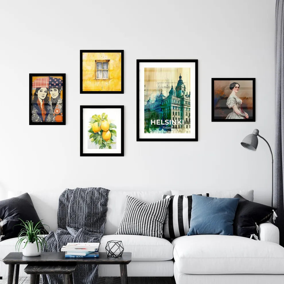 Helsinki Skyline Composite Art Poster Wall Art