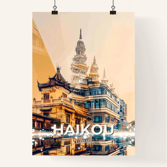 Haikou City Lights Poster