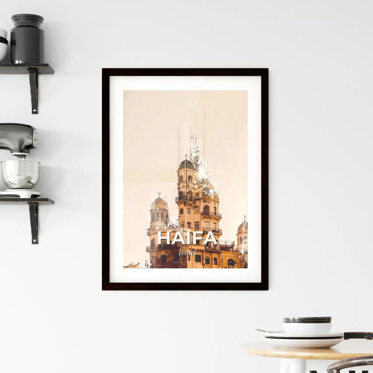 Haifa Skyline Framed Print