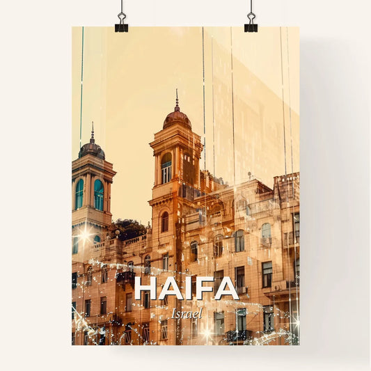 Haifa Skyline Composite Art Poster Poster