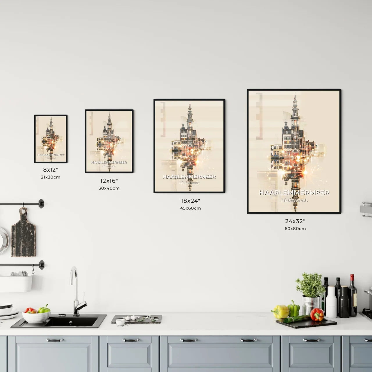 Haarlemmermeer City Skyline Composite Art Skyline Office Art