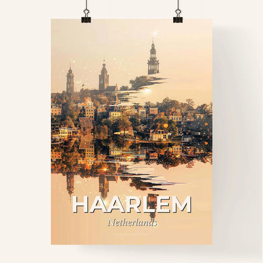 Haarlem Cityscape Poster Art with Local Flair Poster