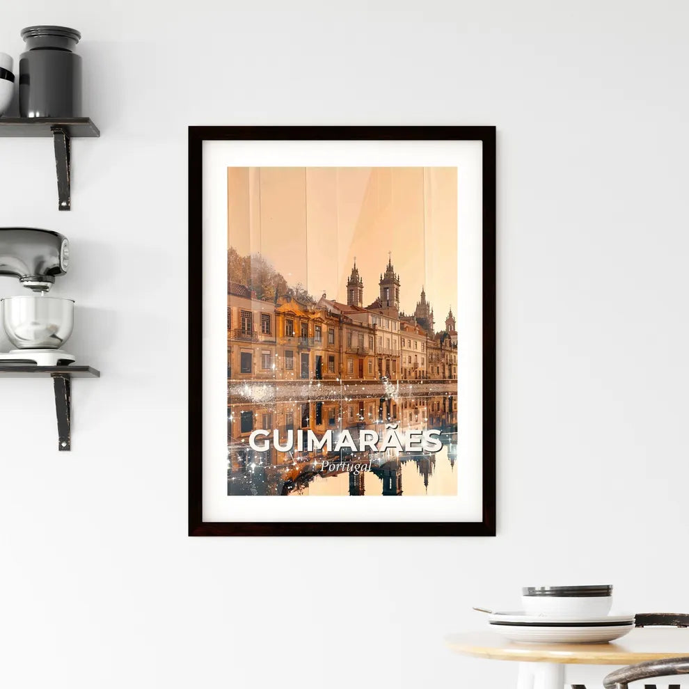 GuimarÃ£es: A Fusion of History and Light Framed Print