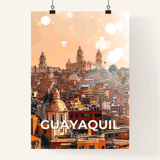 Guayaquil Skyline Composite Art Poster Poster