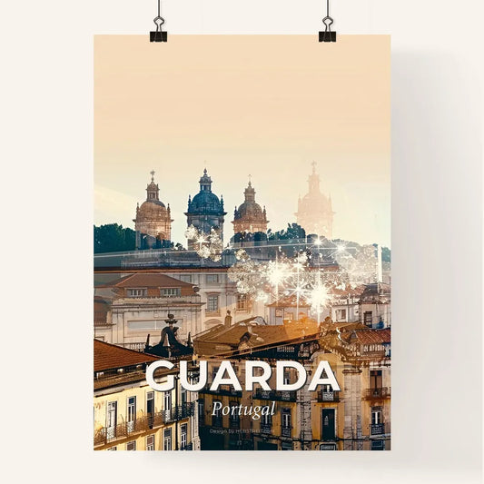 Guarda City Skyline Composite Art Poster Poster