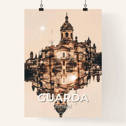 Guarda Panorama Iconic Architecture Sparkles Poster