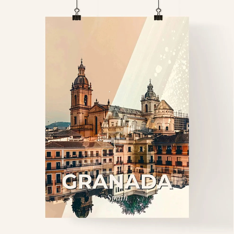 Granada Skyline Composite Art Poster Poster