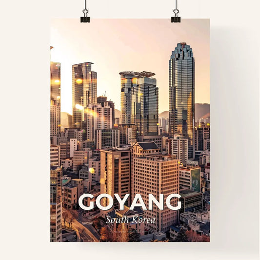 Goyang Skyline Panorama Double Exposure Architecture Poster Poster
