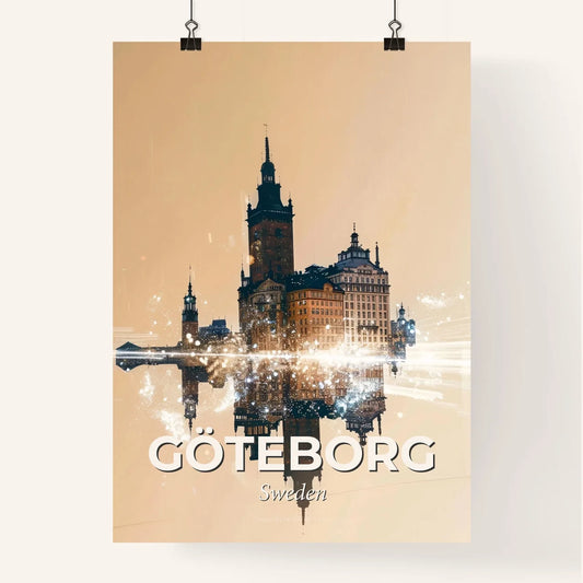 Gothenburg City Fusion Panorama Poster Design Poster