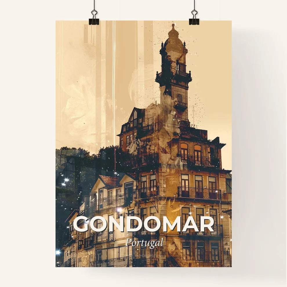 Gondomar Skyline Icon Composite Poster Poster