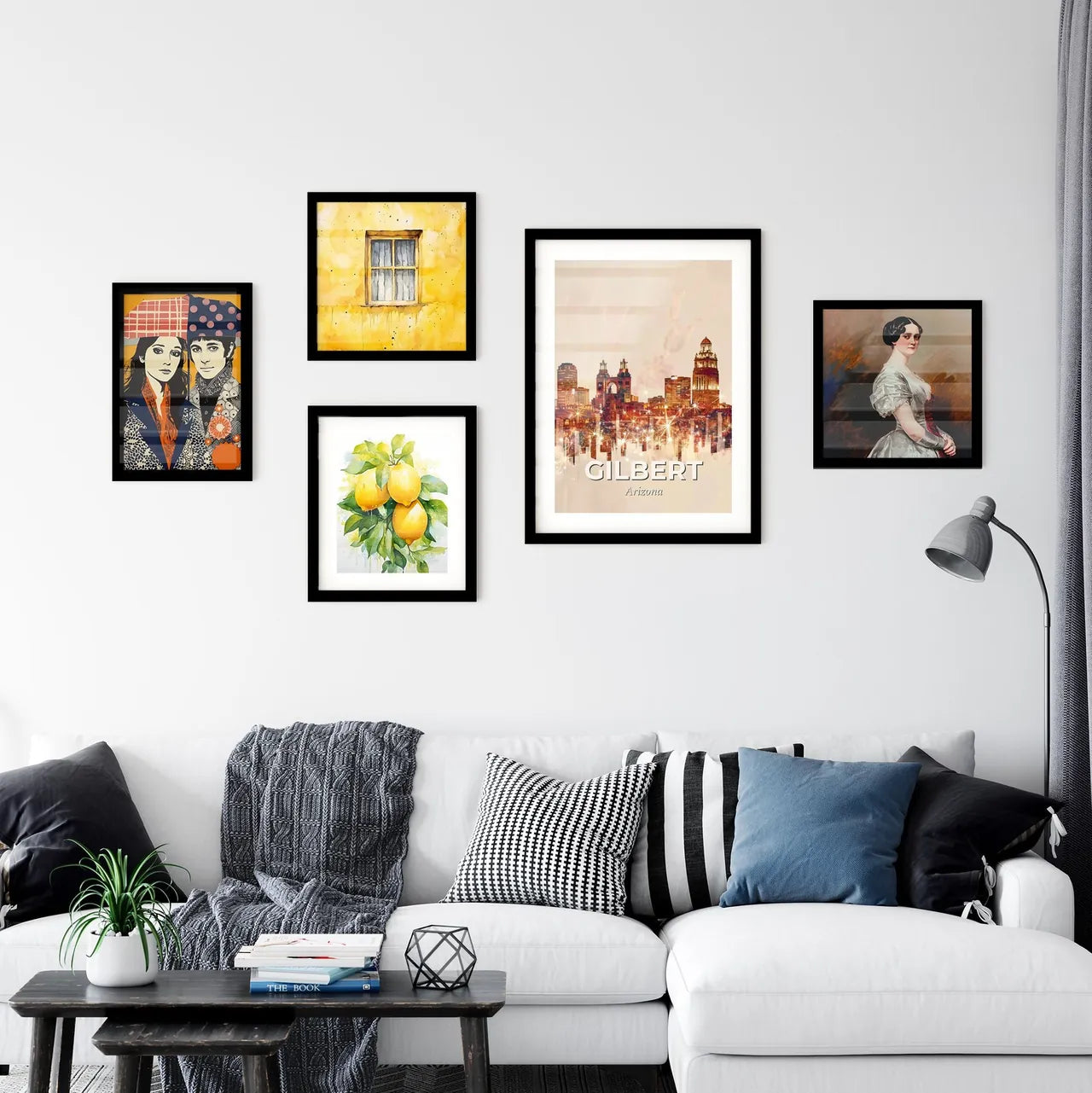 Gilbert Cityscape: Skyline and Architecture Art Wall Art