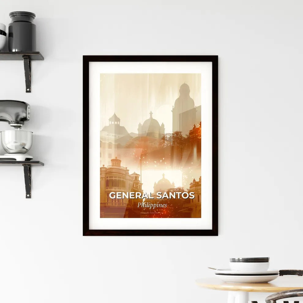 General Santos City Skylinescapes Poster Framed Print