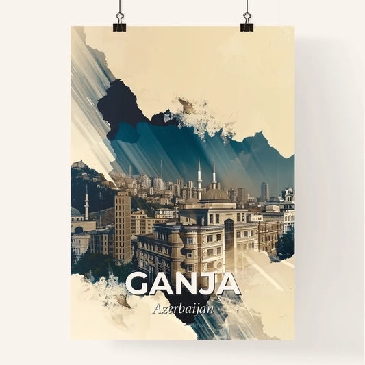 Ganja, Azerbaijan: City Skyline Composite Poster Poster
