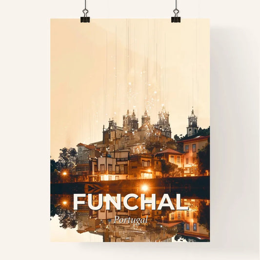 Funchal Fusion: City Skyline and Local Icons Poster