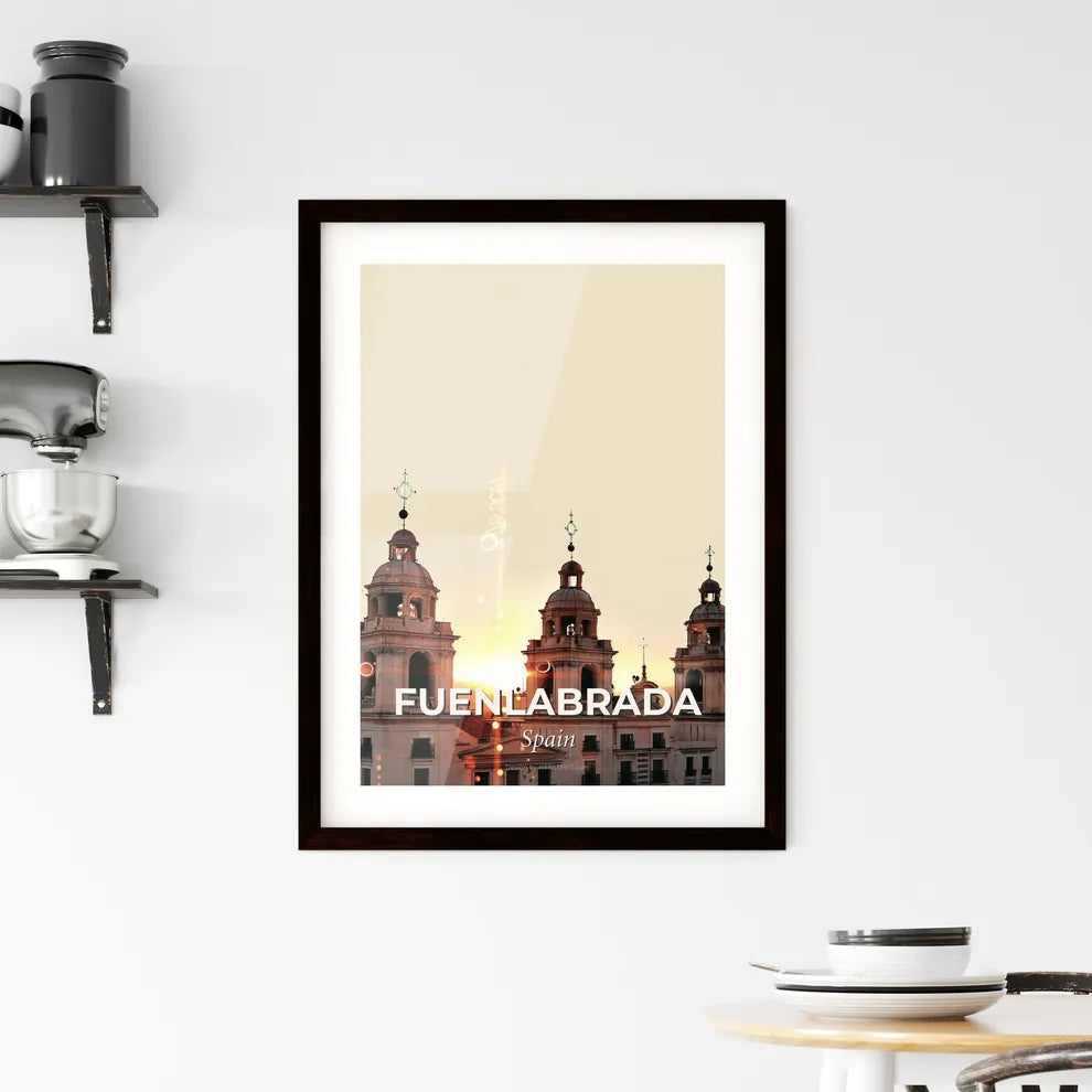 Fuenlabrada Cityscape Art: Skyline and Architecture Framed Print