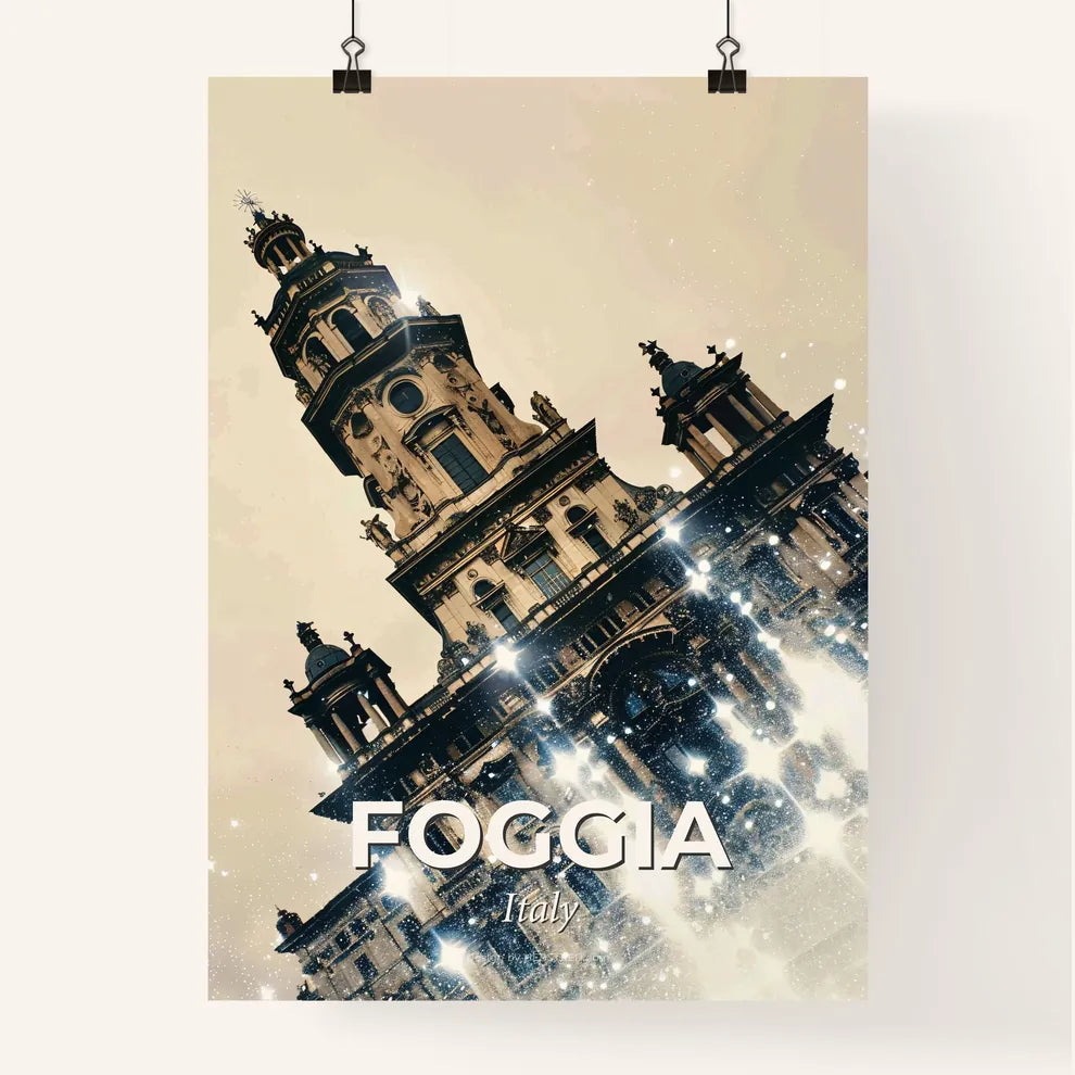 Foggia Italy Poster Art City Skyline Poster