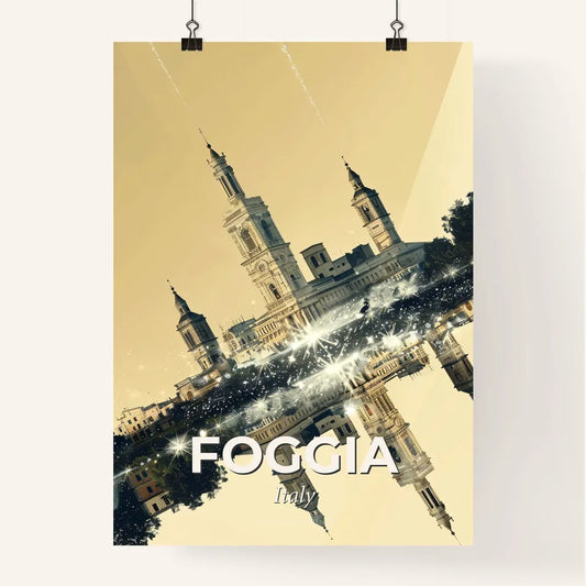 Foggia: City Lights in Double Exposure Poster