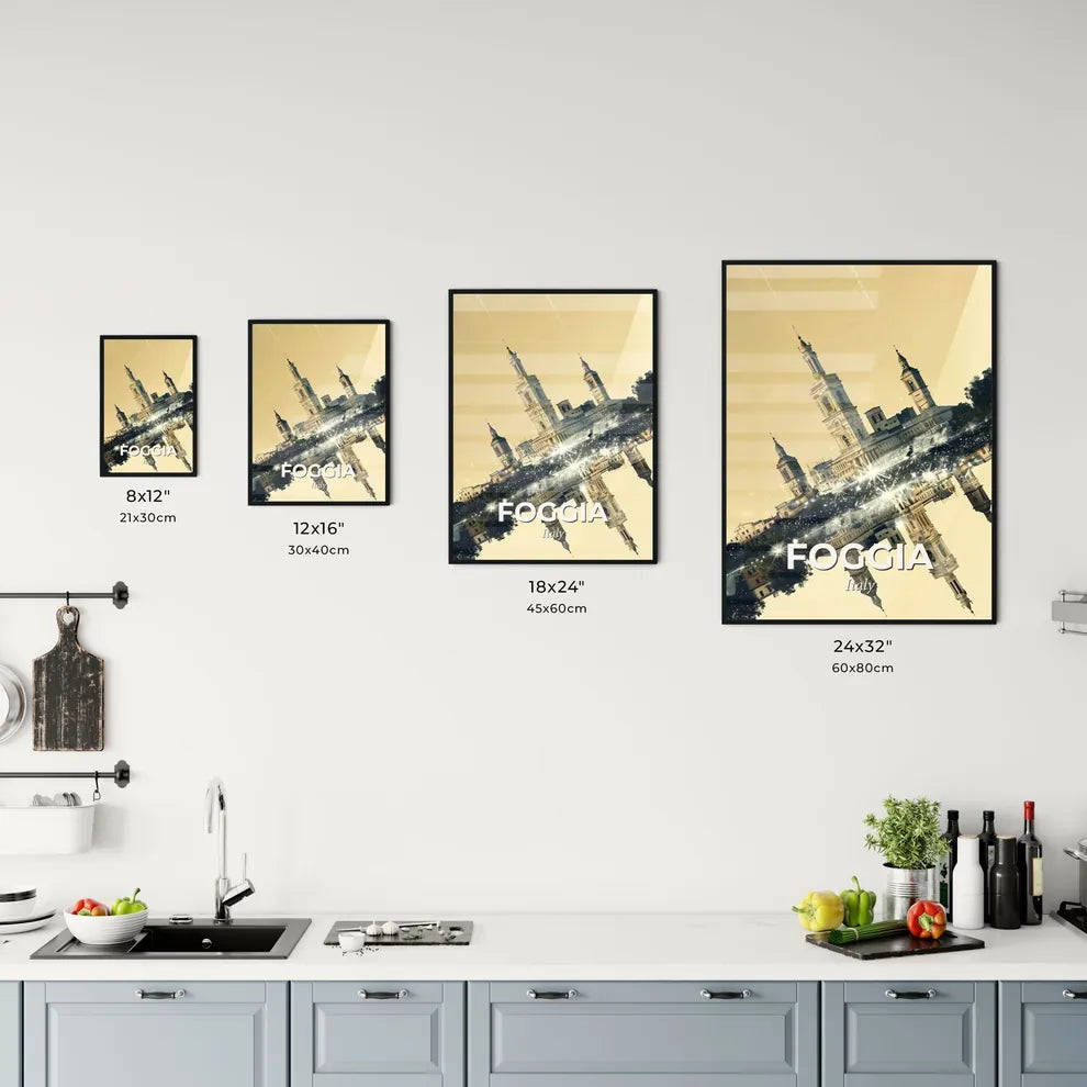 Foggia: City Lights in Double Exposure Office Art